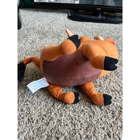 Disney Pumbaa Plush 13" Brown Black The Lion King Toy Soft Stuffed Animal - Picture 9 of 9